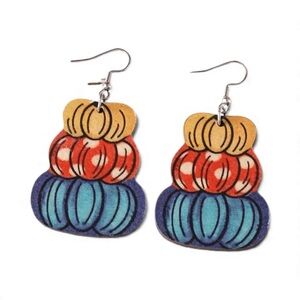 Colorful Pumpkin Earrings